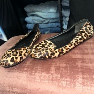 Cole Haan Leopard Flats- size 10